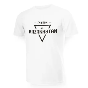 T-Shirt für Männer - Design I Am from Kazakhstan, Baumwolle