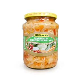 Gemüsesalat - Belotserkowskij, mild, Steinhauer, 660 g Gemüsesalat - Belotserkowskij, mild, Steinhauer, 660 g