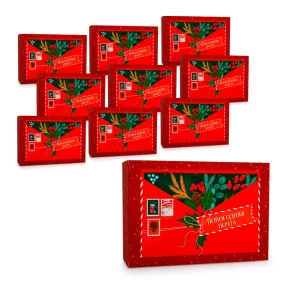 Geschenkkarton - Neujahrspost, Karton, 16 x 23 x 7,5 cm, 10 St. Geschenkkarton - Neujahrspost, Karton, 16 x 23 x 7,5 cm, 10 St.