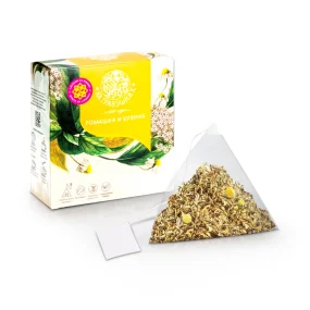 Tee – Kräutertee, Kamille und Holunder, 15 x 1,2 g