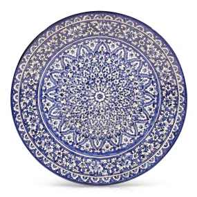 Ляган - КараКалам синий, Риштан керамика, Ø 42 см