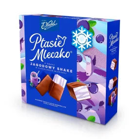 Konfekt - Ptitschje Moloko, mit Blaubeereschmack, Wedel, 340 g