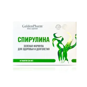 Спирулина, Golden Pharm, 60 таблеток