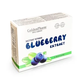 Черники экстракт, Golden Pharm, 50 таблеток Черники экстракт, Golden Pharm, 50 таблеток