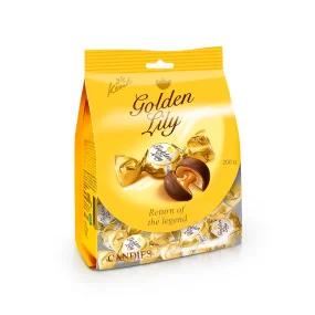 Toffikonfekt - Goldene Lilie, in Schokoladenglasur, Konti, 200 g