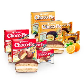 Gebäck-Set - Choko Pie, Schokolade, Klassisch + Orange, 48 х 30 g
