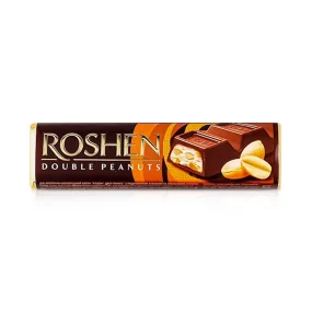 Батончик шоколадный с двойным арахисом, Roshen, 29 г Батончик шоколадный с двойным арахисом, Roshen, 29 г