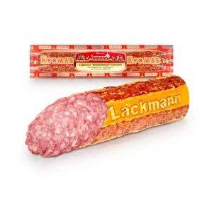 Wurst Salami - Jubiläum, Schweinefleisch, Lackmann, 335 g Wurst Salami - Jubiläum, Schweinefleisch, Lackmann, 335 g