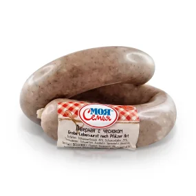 Leberwurst - Livernaja mit Knoblauch, Moja Semja, 400 g Leberwurst - Livernaja mit Knoblauch, Moja Semja, 400 g