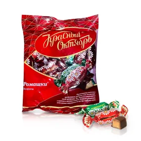 Конфеты помадные - Ромашки, с ароматом рома, Красный Октябрь, 250 г