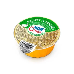 Паштет утиный, Моя семья, 130 г  Паштет утиный, Моя семья, 130 г