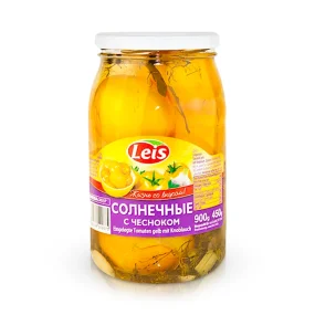  Помидоры желтые, маринованные с чесноком, 900 г