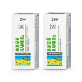 Creme-Balsam für den Körper - Krötenstein, mit Rittersporn, Bienengift und Leindotteröl, 75 ml х 2 Creme-Balsam für den Körper - Krötenstein, mit Rittersporn, Bienengift und Leindotteröl, 75 ml х 2