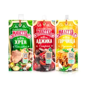 Набор соусов - Махеевъ, 440 г Набор соусов - Махеевъ, 440 г