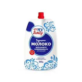 Gezuckerte Kondensmilch, 8,5 % Fett, My Family, 350 g Gezuckerte Kondensmilch, 8,5 % Fett, My Family, 350 g