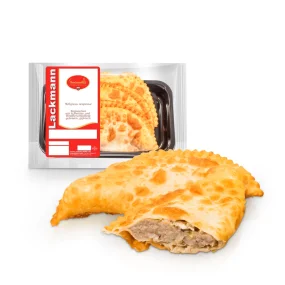 Tschebureki, Teigtaschen, mit Schweine- und Rindfleisch, frittiert, Lackmann, 200 g