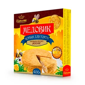 Коржи для торта - Медовик, Королева, 400 г Коржи для торта - Медовик, Королева, 400 г