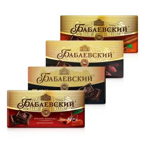 Schokotafel-Set - Babaewskij, 4 х 75 g