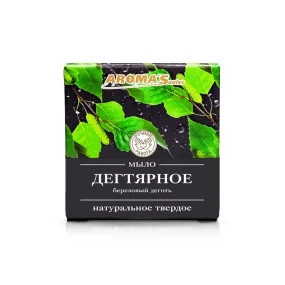 Мыло натуральное - Дегтярное, AROMA'Saules, 80 г Мыло натуральное - Дегтярное, AROMA'Saules, 80 г