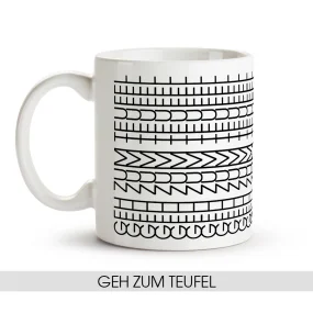 Tasse - Geh zum teufel, Keramik, 330 ml