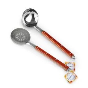 Set für Plov, usbekische Schöpfkelle + usbekischer Schaumlöffel, Posylka.de, 40 cm Set für Plov, usbekische Schöpfkelle + usbekischer Schaumlöffel, Posylka.de, 40 cm