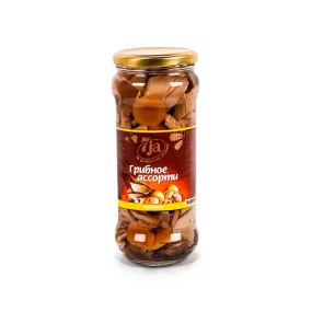 Mischpilze eingelegt, 7 Ja, 530 ml Mischpilze eingelegt, 7 Ja, 530 ml