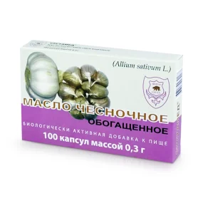 Knoblauchöl, angereichert, 100 Kapseln