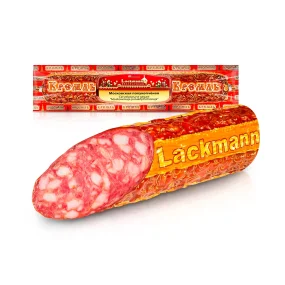 Колбаса сервелат - Московская полукопчёная, свино-говяжий, Lackmann, 300 г