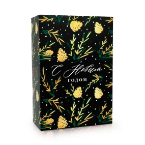 Подарочная коробка - Шишки, картон, 16 х 23 х 7,5 см