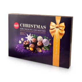 Набор шоколадных конфет - Christmas, в чёрном шоколаде, Laima, 186 г