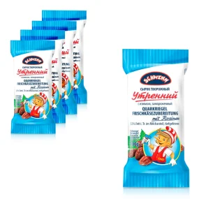 Quarkriegel - Utrennij, mit Rosinen, 32 % Fett, Schwinn, 5 х 100 g