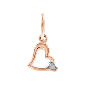 Anhänger, Rot- / Weißgold 585°, 10 mm