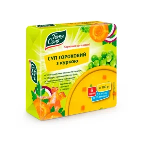 Суп гороховый с курицей, в брикетах, Тетя Соня, 180 г Суп гороховый с курицей, в брикетах, Тетя Соня, 180 г