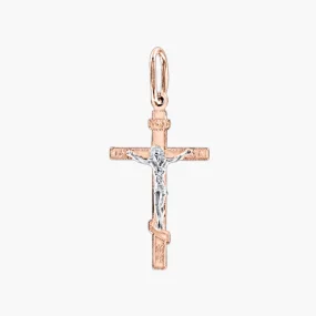 Kreuz, Rot- / Weißgold 585°, 25 mm