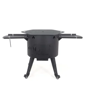 Печь учаг Ø 49 см, для казана 22 л, колёса, столики, плита