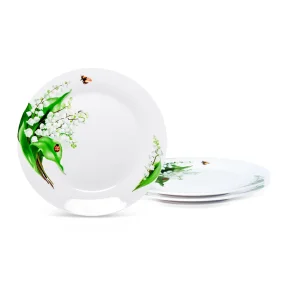 Tellerset - Maiglöckchen, Porzellan, Ø 24 cm, 3-tlg. Tellerset - Maiglöckchen, Porzellan, Ø 24 cm, 3-tlg.