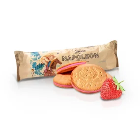 Kekse Sandwich- Napoleon, mit Erdbeerfüllung, Grona, 240 g