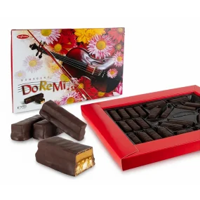 Pralinen - Do-re-mi, mit Erdnüssen, in kakaohaltiger Fettglasur, Bucuria, 400 g