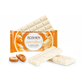 Шоколад пористый, со вкусом карамели, Roshen, 80 г