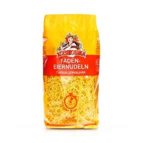 Faden-Eiernudeln, Hosyaushka, 500 g Faden-Eiernudeln, Hosyaushka, 500 g