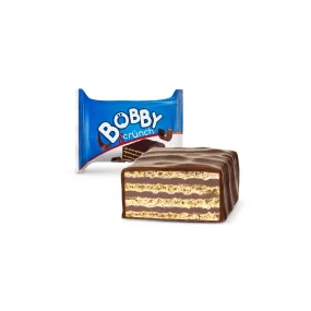 Конфеты вафельные -Bobby&Crunch, с арахисом, в глазури, 300 г
