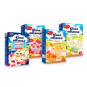 Probierpaket von Haferflockenbrei - Uvelka 4 x 200 g