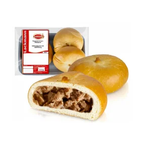 Piroshki, Teigtaschen, mit Leberfüllung, gebacken, Lackmann