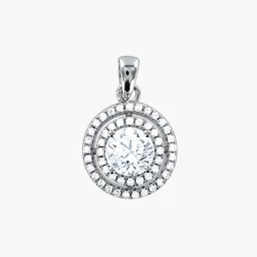 Anhänger, Silber 925°, Zirkonia, 19 mm