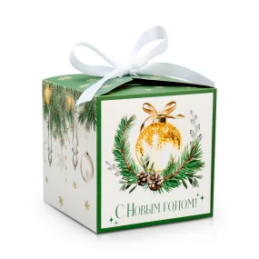 Geschenkbox - Frohes Neues Jahr!, Karton, 12 x 12 x 12 cm Geschenkbox - Frohes Neues Jahr!, Karton, 12 x 12 x 12 cm