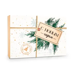 Подарочная коробка - С новым годом, картон, 16 х 23 х 7,5 см