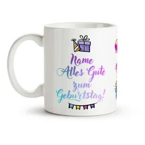 Кружка именная - Alles Gute zum Geburtstag, керамика, 330 мл