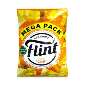 Сухарики пшенично-ржаные - Flint, со вкусом сыра, 100 г