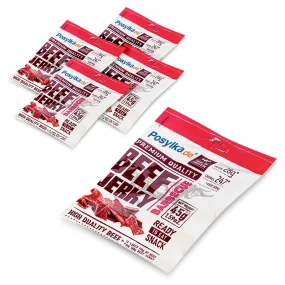 Getrocknetes Rindfleisch - Jerky BBQ, 5 х 45 g  Getrocknetes Rindfleisch - Jerky BBQ, 5 х 45 g