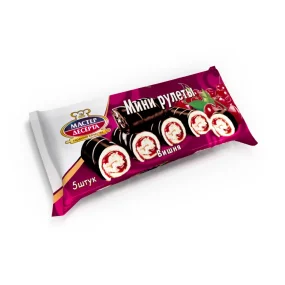 Mini-Biskuitrollen mit Kirschfüllung, 175 g Mini-Biskuitrollen mit Kirschfüllung, 175 g